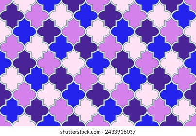 Tierno Marroquí Patrón Sin Costura. Patrón sin costuras marroquí. Mosaico persa de Mubarak. Ornamento islámico tradicional de la linterna. Diseño de ventanas de mezquita. 1001 Noche Arabesque. Motivo Noble de Ramadán Kareem.