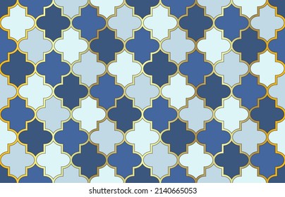 Tender Moroccan Seamless Pattern. Ramadan Kareem Noble Pattern. Moroccan Seamless Pattern. Eastern Mubarak Mosaic. 1001 Night Arabesque. Mosque Window Design. Traditional Islamic Lantern Ornament.