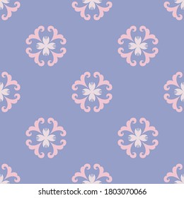 Bietende Verzierungen nahtlose Muster. Feiner Hintergrund für Design, Stoff, Papier, Umschlag, Verpackung, Heimtextilien, Umhüllung, Scrapbooking und Wallpaper. Vektorgrafik