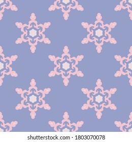 Tender ornament seamless pattern. Delicate background for design, fabric, paper, cover, packaging, home textile, wrapping, scrapbooking and wallpapers. Vector