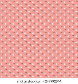  tender pink geometric seamless pattern