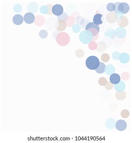 Tender Romantic Confetti, Glitter Vector Wedding Texture. 