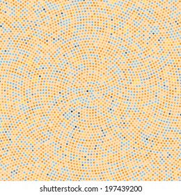 Tender round mosaic pattern. Vector background. 