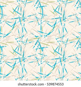 Tender seamless pattern with effect abstract geometrical shapes.