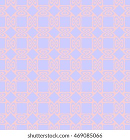 Tender seamless pattern with repeating ornament in pastel tones.Vector illustration.