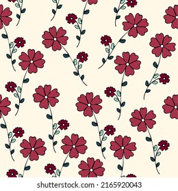 Tender seamless pattern in vintage style. Patterns is vector, scalable, editable and high-resolution for web and print use. 