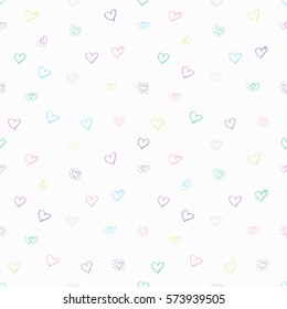 Tender sentiment. Beautiful love pattern. Vector illustration for Valentines day