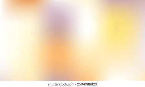 Tender Soft Gradient Mesh Blue, Orange Color Overlay Vector Background. Abstract Dreamy Magic Sky, Sea Pearlescent Wallpaper. Defocused Purple, Gold Sky Sunset, Sunrise Funky Vibrant Holographic Teal