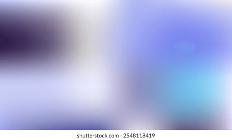 Zarter weicher Farbverlauf Mesh blau, violette Farbe Overlay Vektorhintergrund. Abstrakte digitale Magie Himmel Meer Perlmutt Tapete. Nicht fokussiertes Lila, blauer Himmel Sonnenuntergang, Sonnenaufgang Hipster Vibrant Hologramm Tee