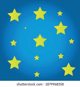 estilo de fondo de cielo estrellado tierno