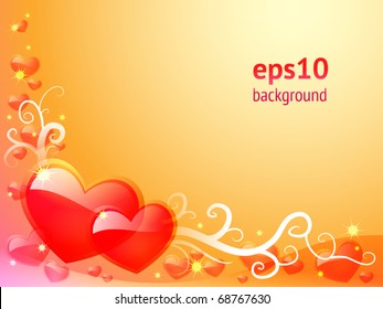 Tender valentine background. Vector illustration.