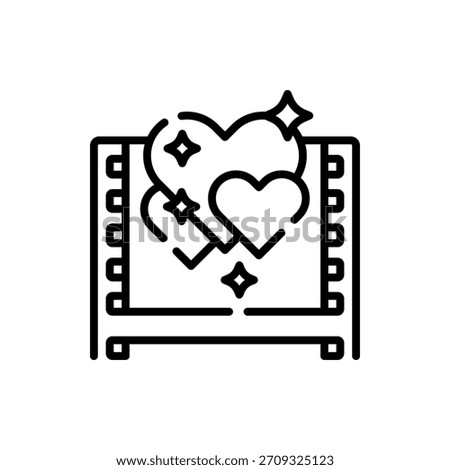 Tender vector design for romance genre, perfect for love, film, and story illustrations