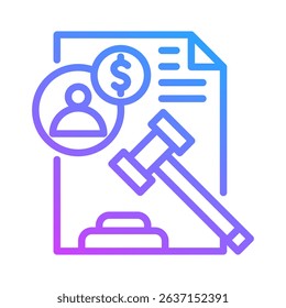 Tendering Icon Element For Design