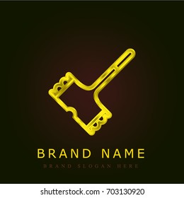 Tenderizer golden metallic logo