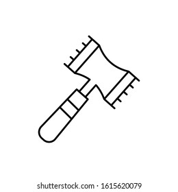 Tenderizer, tool icon. Simple line, outline vector batcher icons for ui and ux, website or mobile application