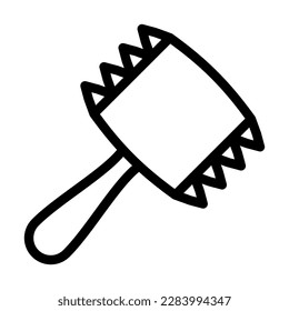 Tenderizer Vector Line Icon Design
