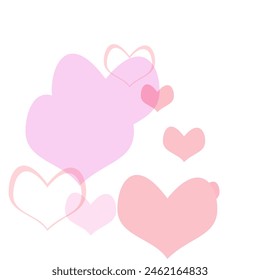 Tenderness, passion, love mood graphic design.  Vector illustration.