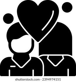 Tenderness Vector Solid Glyph Icon Design