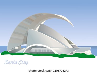 Tenerife Auditorium. Auditorium in Santa Cruz