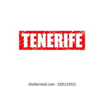 Tenerife red stamp