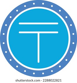 Tenge vector icon. Can be used for printing, mobile and web applications.