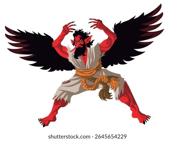 tengu criatura mitologia do folclore japonês