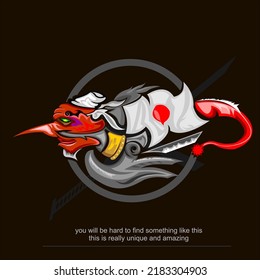 
tengu is a legendary creature from japan into a meaningful logo