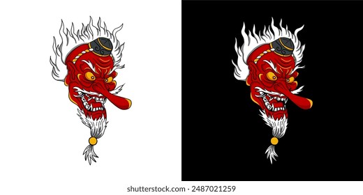 
Criatura mitológica tengu de japonés