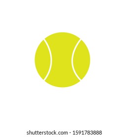 tenis ball simple clip art vector illustration