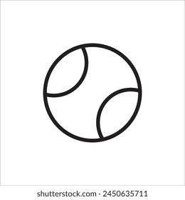 tenis ball vector icon line new template