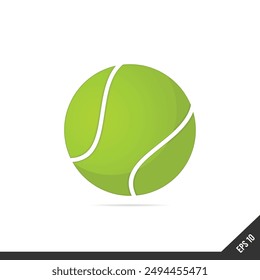 Tenis Ball Vector isolated with white background