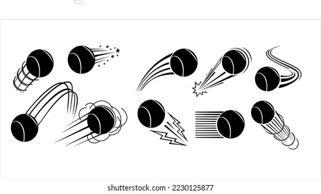 tenis balls with curved speed trails black and white background