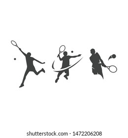 Tenis Character Man Vector Logo