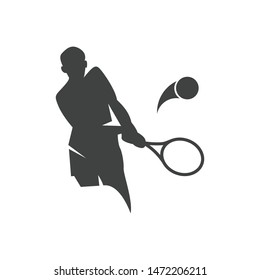 Tenis Character Man Vector Logo