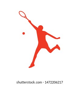 Tenis Character Man Vector Logo