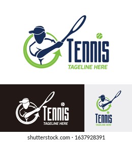 Tenis Club Logo Badge Vector