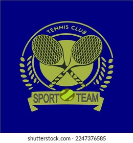 tenis club logo design inspiration,vector