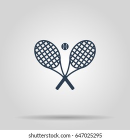 tenis game icon. Flat design style eps 10