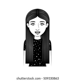 tennager girl icon