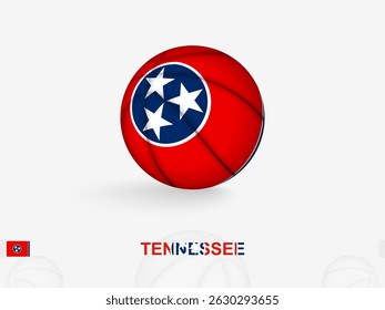 Tennessee Basketball Concept with National Flag Design. Perfect for use in sports related content, national team promotions.