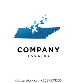 Tennessee Butterfly Logo Icon Vector