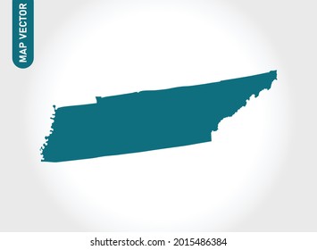 TENNESSEE map High Detailed on white background. Abstract design vector illustration eps 10