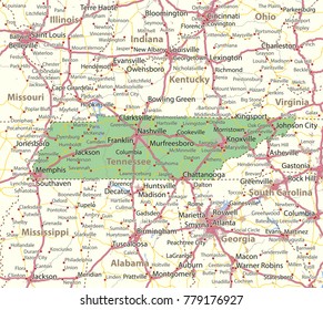 Tennessee Alabama Border Map - Black Sea Map