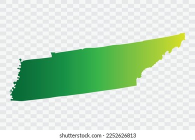 TENNESSEE Map yellowish green Color Background quality files png