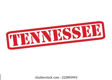 TENNESSEE Red Rubber Stamp vector over a white background.