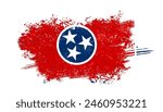 Tennessee state flag - vector illustration	