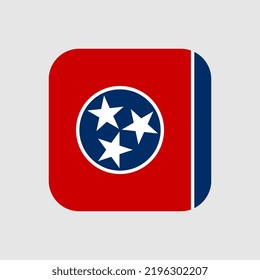 Tennessee state flag. Vector illustration.