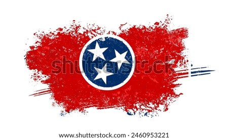 Tennessee state flag - vector illustration	