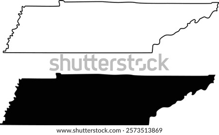 Tennessee state icon design on white background