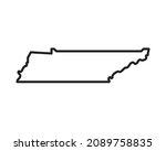 Tennessee state icon. Pictogram for web page, mobile app, promo. Editable stroke.